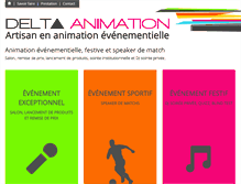 Tablet Screenshot of delta-animation.com